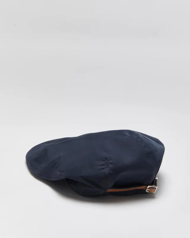 Vintage Coach Soft Shell Satin Leather Buckle Flat Cap - M/L made by Coach