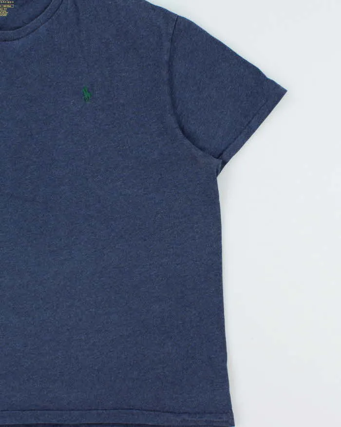Vintage Polo Ralph Lauren Marl Blue Classic Fit Crewneck T-Shirt - XL sold by Rokit product image thumbnail 3