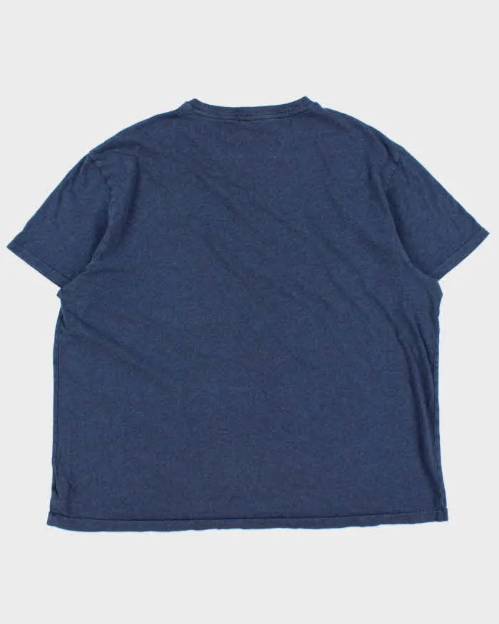 Vintage Polo Ralph Lauren Marl Blue Classic Fit Crewneck T-Shirt - XL sold by Rokit product image thumbnail 2