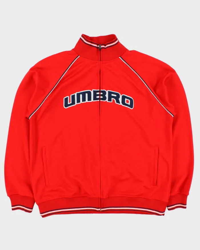 Vintage Y2K 00s Umbro Patch Spell-Out Track Jacket - L sold by Rokit