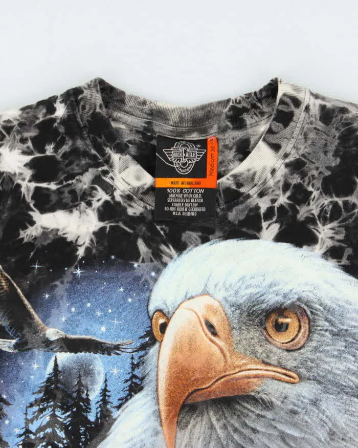 Vintage Rock Eagle Tie-Dye Heavyweight Crewneck T-Shirt - M sold by Rokit product image thumbnail 5