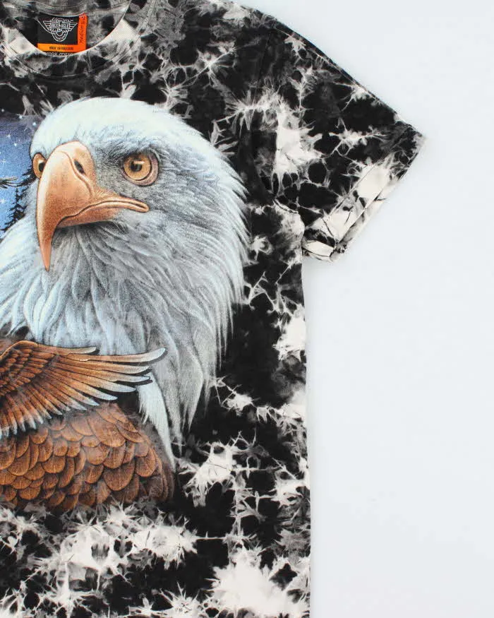 Vintage Rock Eagle Tie-Dye Heavyweight Crewneck T-Shirt - M sold by Rokit product image thumbnail 3