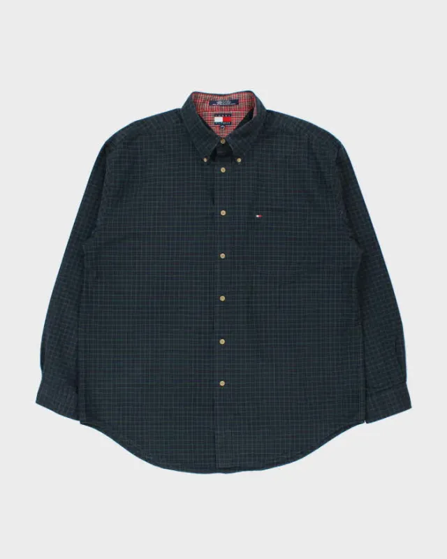 Vintage Y2K 00s Tommy Hilfiger Classic Tartan Long Sleeve Shirt - XL made by Tommy Hilfiger