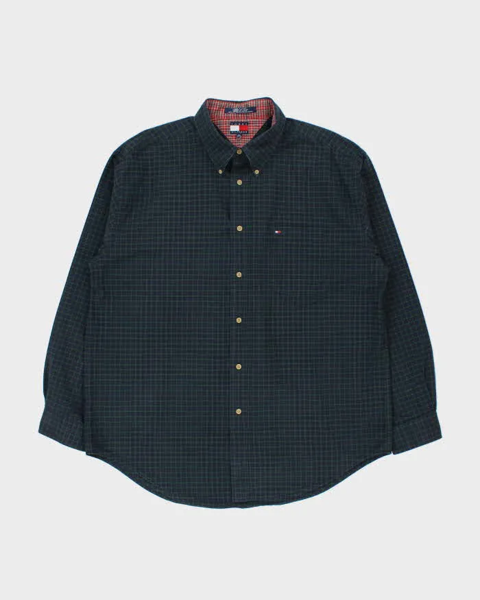 Vintage Y2K 00s Tommy Hilfiger Classic Tartan Long Sleeve Shirt - XL sold by Rokit