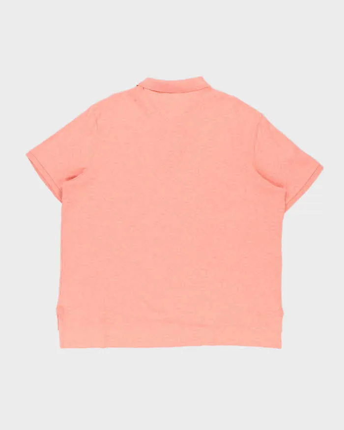 Vintage Polo Ralph Lauren Marl Salmon Pink Short Sleeve Polo Shirt - XXL sold by Rokit product image thumbnail 2