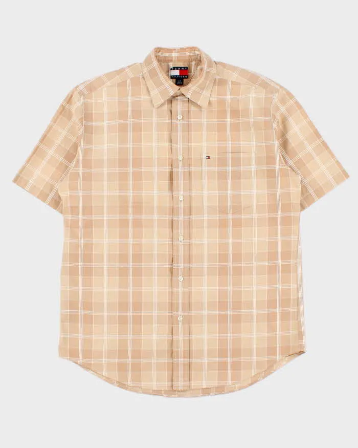 Vintage Y2K 00s Tommy Hilfiger Plaid Check Short Sleeve Shirt - M sold by Rokit