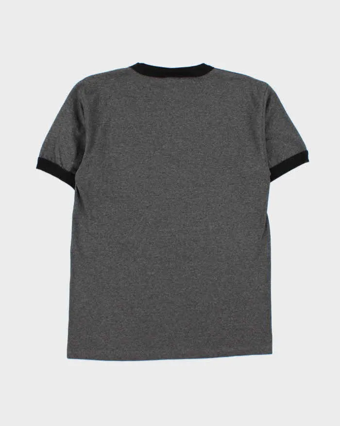 Vintage Y2K 00s Vans Skate Marl Grey Heavyweight Crewneck Ringer T-Shirt - M sold by Rokit product image thumbnail 2