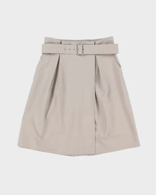 Vintage MaxMara Wool Paper Bag Waist Long Skort - S made by MaxMara