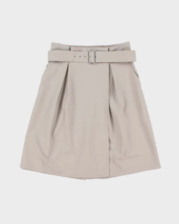 Vintage MaxMara Wool Paper Bag Waist Long Skort - S sold by Rokit
