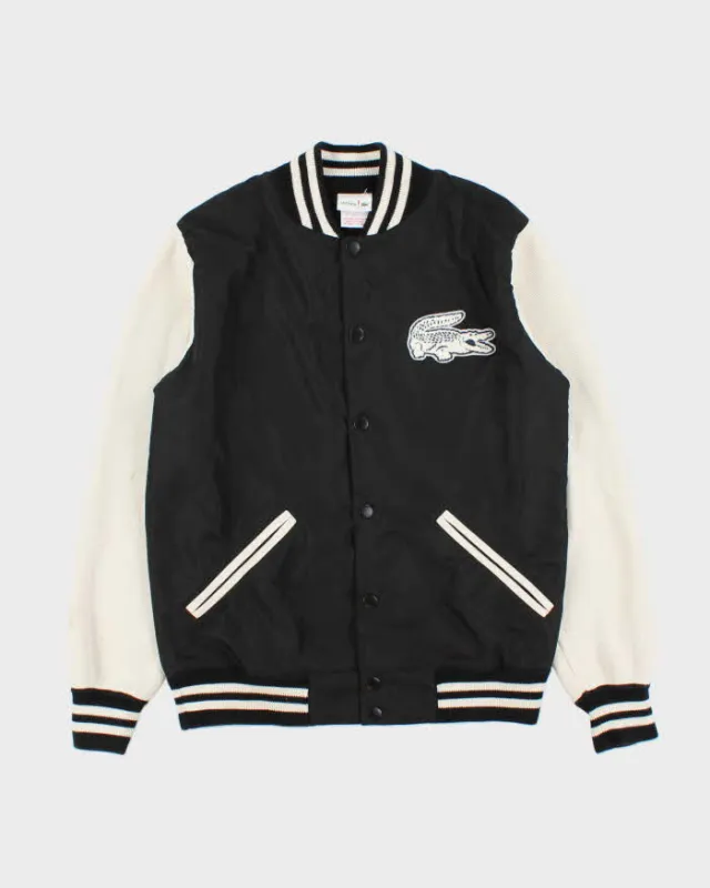 Vintage Y2K 00s Lacoste Knit Soft Shell Varsity Bomber Jacket - S made by Lacoste