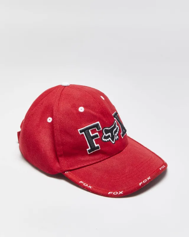 Vintage Y2K 00s Fox Racing Embroidered Velcro Baseball Cap - OS made by Rokit