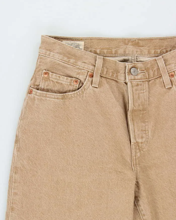 Levi's Premium 501 'Fresh Mushroom Tab' Straight Leg Tan Denim Jeans - W28 L30 sold by Rokit product image thumbnail 3