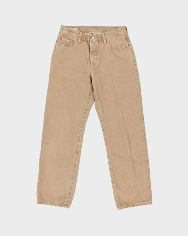 Levi's Premium 501 'Fresh Mushroom Tab' Straight Leg Tan Denim Jeans - W28 L30 made by Levi's