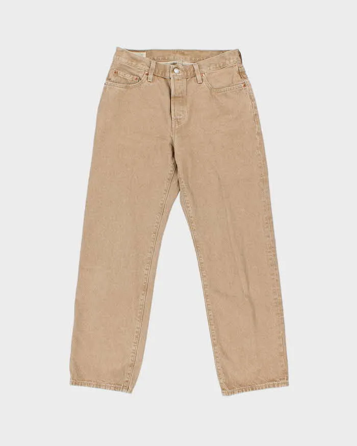 Levi's Premium 501 'Fresh Mushroom Tab' Straight Leg Tan Denim Jeans - W28 L30 sold by Rokit