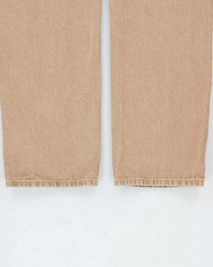 Levi's Premium 501 'Fresh Mushroom Tab' Straight Leg Tan Denim Jeans - W28 L30 sold by Rokit product image thumbnail 5