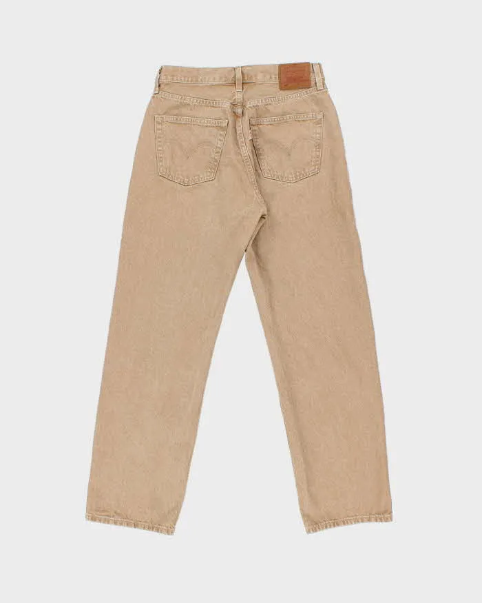 Levi's Premium 501 'Fresh Mushroom Tab' Straight Leg Tan Denim Jeans - W28 L30 sold by Rokit product image thumbnail 2