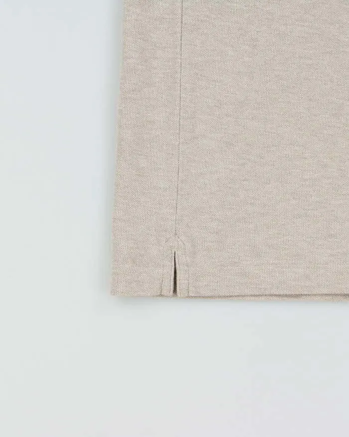 Vintage Lacoste Marl Beige Classic Croc Slim Fit Short Sleeve Polo Shirt - XL sold by Rokit product image thumbnail 4