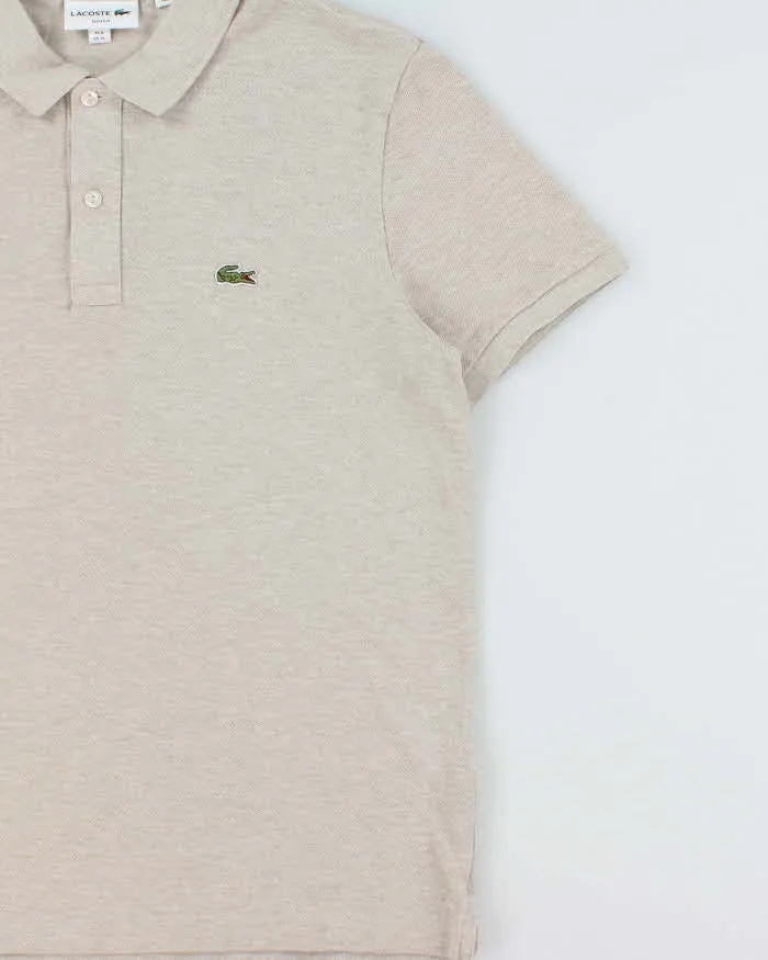 Vintage Lacoste Marl Beige Classic Croc Slim Fit Short Sleeve Polo Shirt - XL sold by Rokit product image thumbnail 3