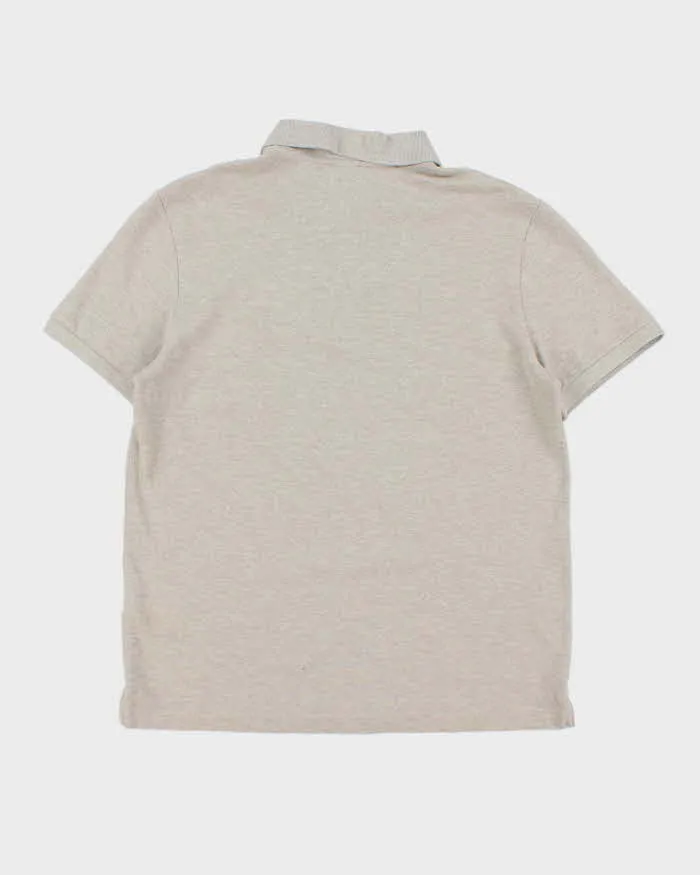 Vintage Lacoste Marl Beige Classic Croc Slim Fit Short Sleeve Polo Shirt - XL sold by Rokit product image thumbnail 2