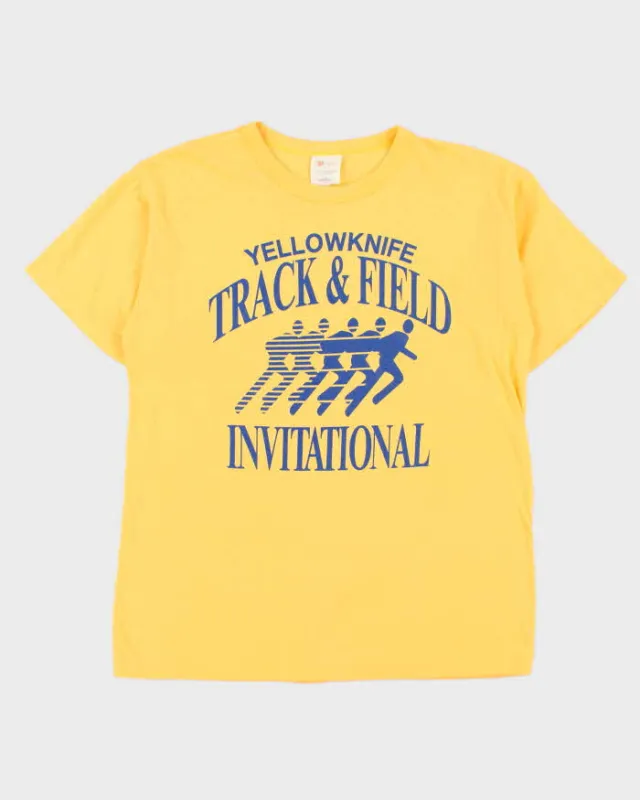 Vintage 1980s YellowKnife Track & Field Invitational Single Stitch Crewneck T-Shirt - L made by Rokit