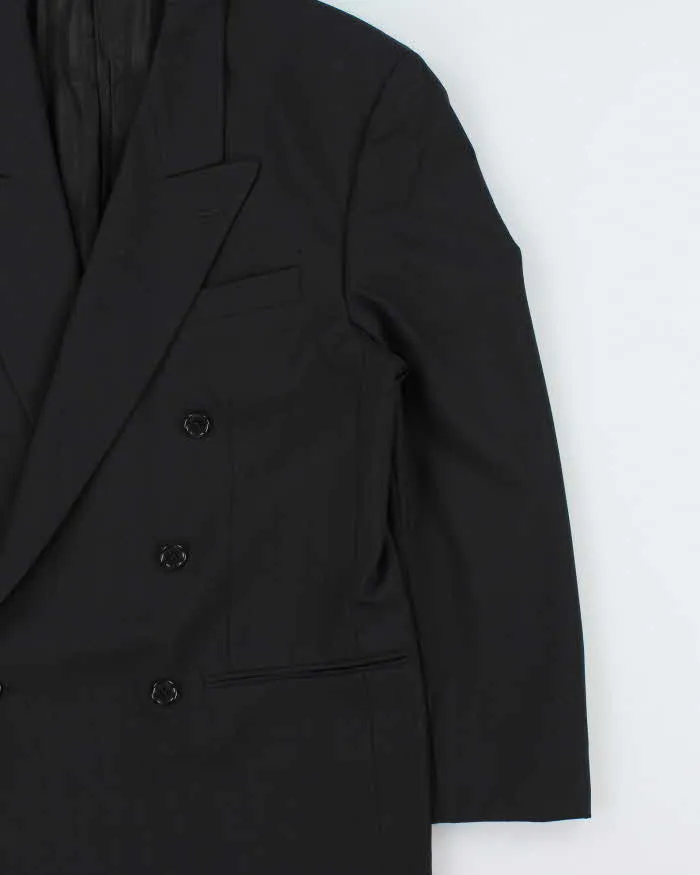 Vintage 1990s Yves Saint Laurent Wool Pinstripe Made In Canada Double Breasted Blazer - L sold by Rokit product image thumbnail 3