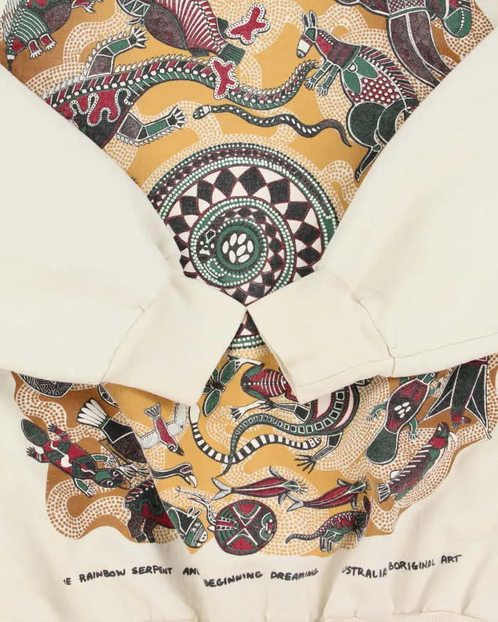 Vintage 1990s Uluku Aboriginal Art Boxy Crewneck Sweatshirt - M sold by Rokit product image thumbnail 4