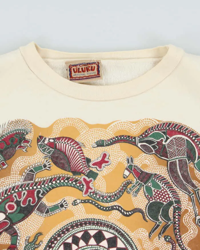 Vintage 1990s Uluku Aboriginal Art Boxy Crewneck Sweatshirt - M sold by Rokit product image thumbnail 5