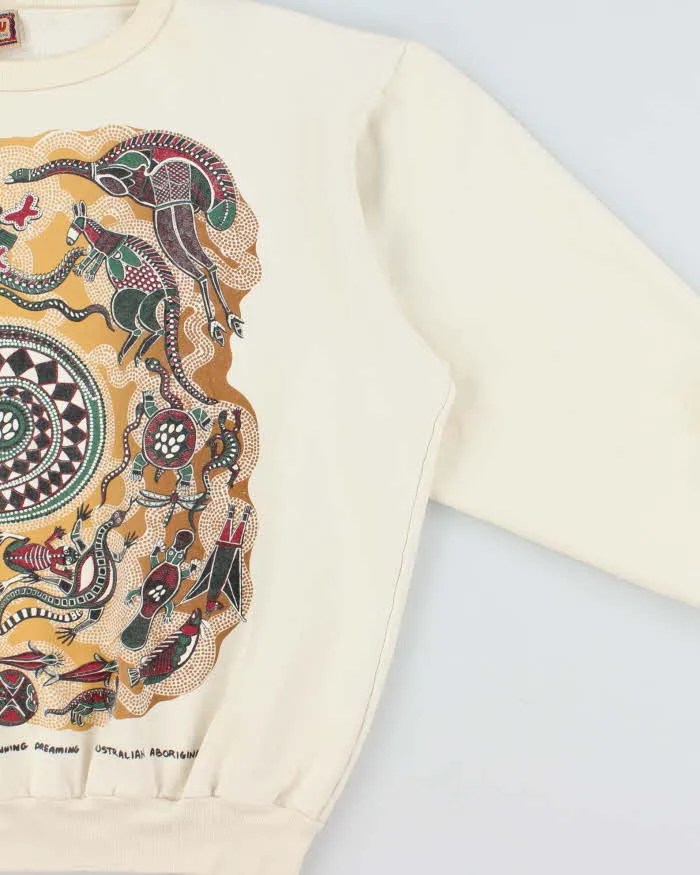 Vintage 1990s Uluku Aboriginal Art Boxy Crewneck Sweatshirt - M sold by Rokit product image thumbnail 3
