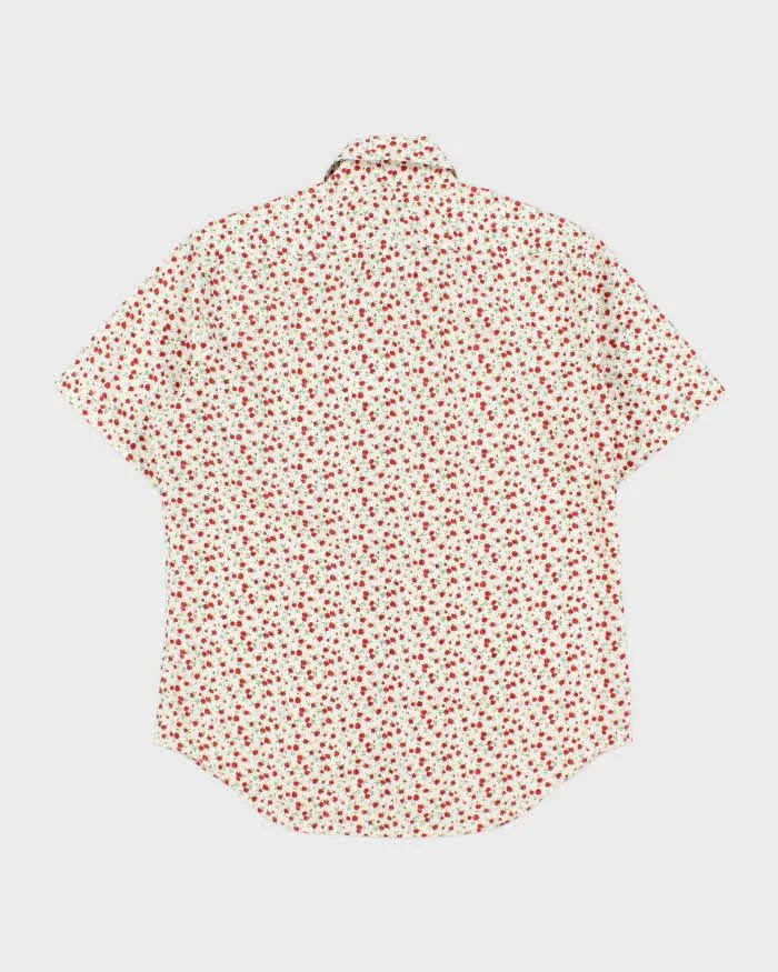 Vintage Y2K 00s Paul Smith Striped Rose Print Short Sleeve Shirt - M sold by Rokit product image thumbnail 2