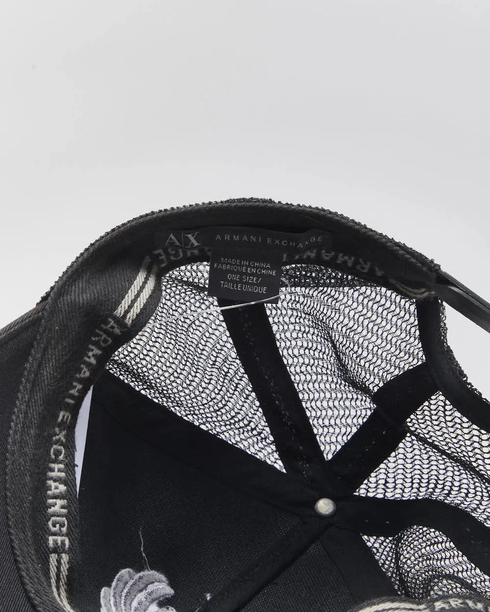 Vintage Armani Exchange AX91 Embroidered Eagle Canvas Trucker Hat - OS sold by Rokit product image thumbnail 4