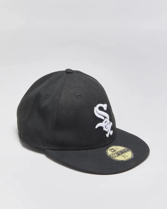 Vintage New Era 59Fifty Chicago White Sox Official On-Field MLB Fitted Baseball Cap - 7 5/8 made by New Era