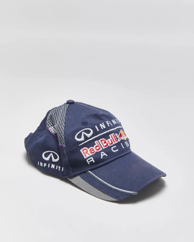 Vintage Pepe Jeans Red Bull Racing Infiniti Mesh Canvas Velcro Baseball Cap - OS made by Rokit