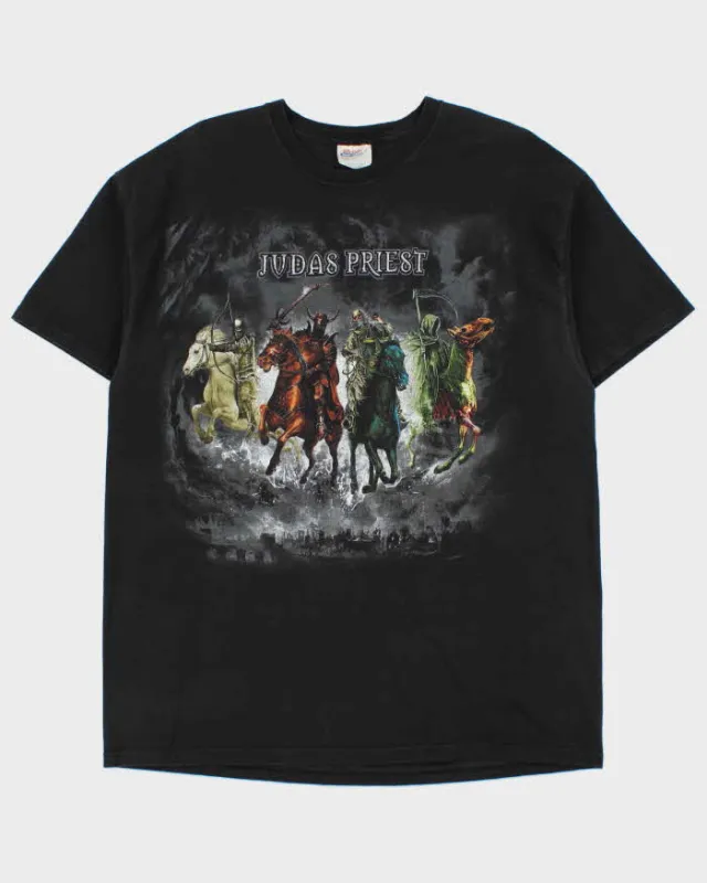 Vintage Judas Priest Nostradamus 2008 Tour Hanes Heavyweight Crewneck T-Shirt - XL made by Rokit