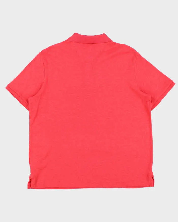 Vintage Polo Ralph Lauren Marl Hot Pink Classic Fit Short Sleeve Polo Shirt - L sold by Rokit product image thumbnail 2