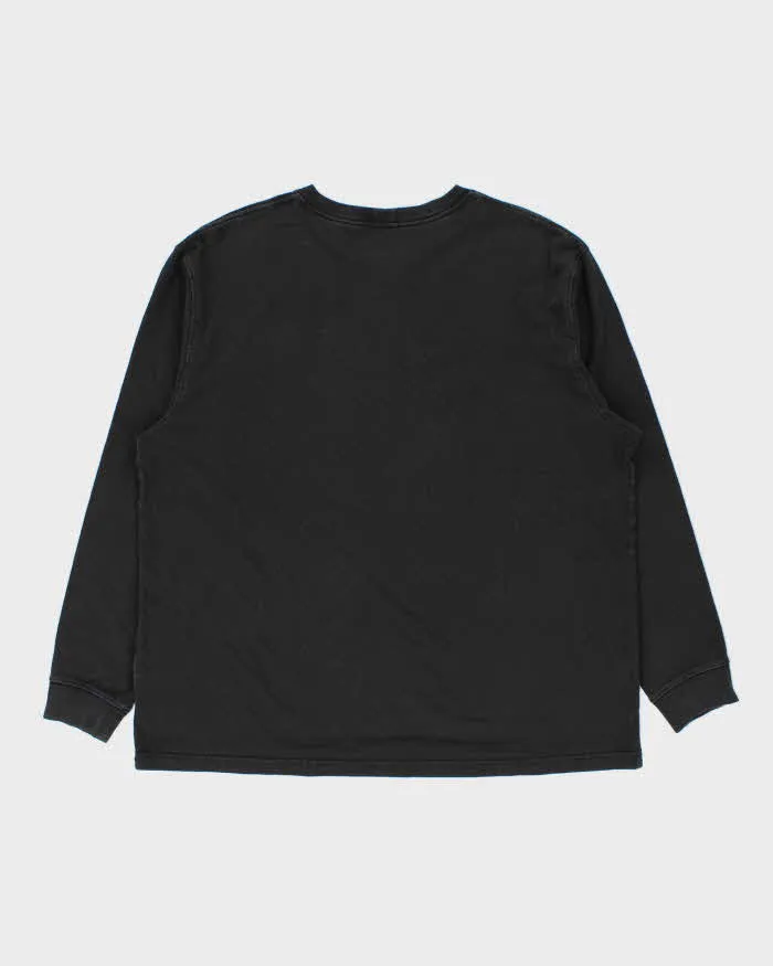 Vintage Carhartt Heavyweight Faded Black Loose Fit Long Sleeve Crewneck Pocket T-Shirt - XL sold by Rokit product image thumbnail 2