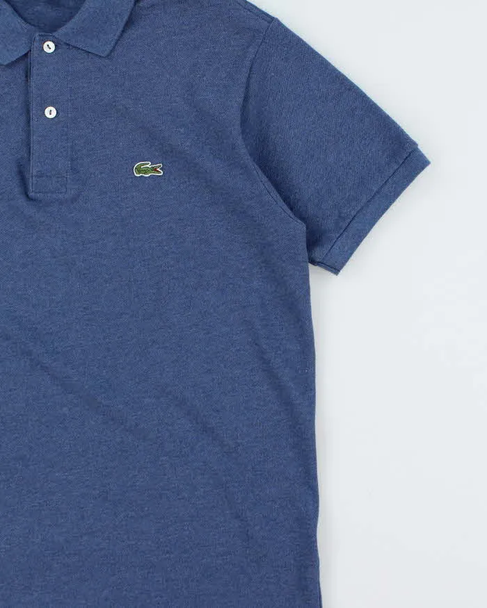 Vintage Lacoste Marl Blue Croc Classic Fit Short Sleeve Polo Shirt - L sold by Rokit product image thumbnail 3