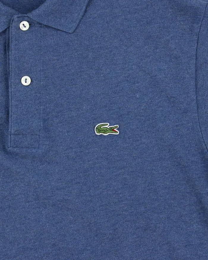 Vintage Lacoste Marl Blue Croc Classic Fit Short Sleeve Polo Shirt - L sold by Rokit product image thumbnail 4