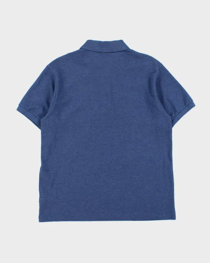 Vintage Lacoste Marl Blue Croc Classic Fit Short Sleeve Polo Shirt - L sold by Rokit product image thumbnail 2
