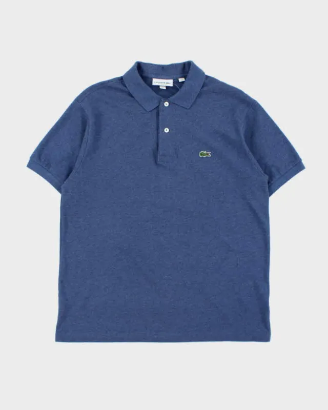 Vintage Lacoste Marl Blue Croc Classic Fit Short Sleeve Polo Shirt - L made by Lacoste