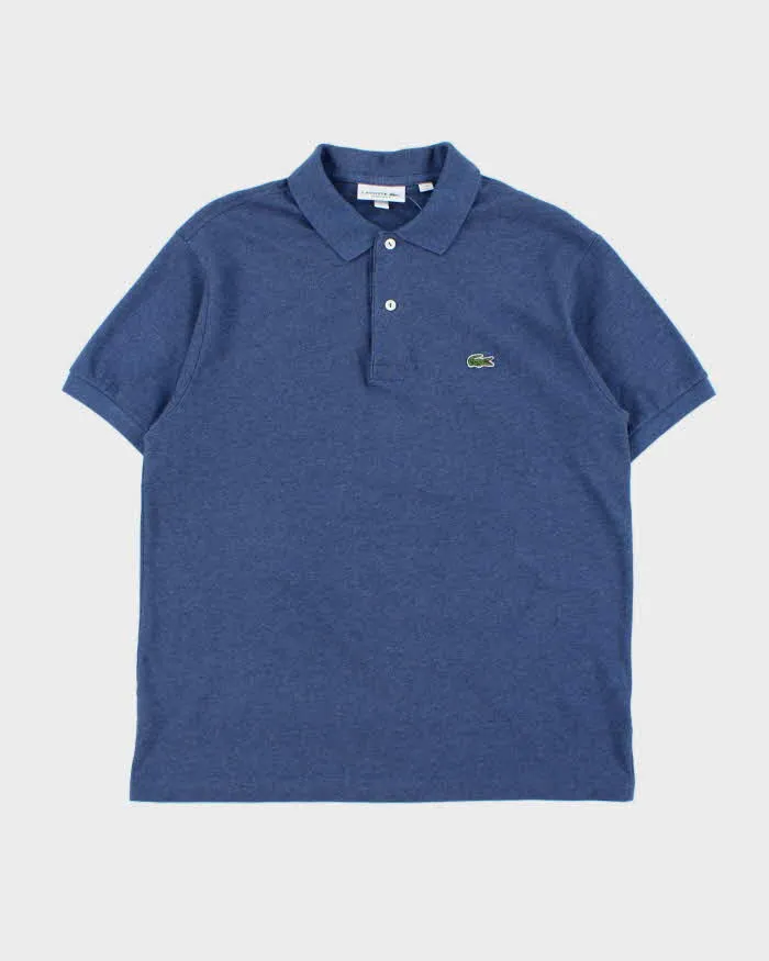 Vintage Lacoste Marl Blue Croc Classic Fit Short Sleeve Polo Shirt - L sold by Rokit
