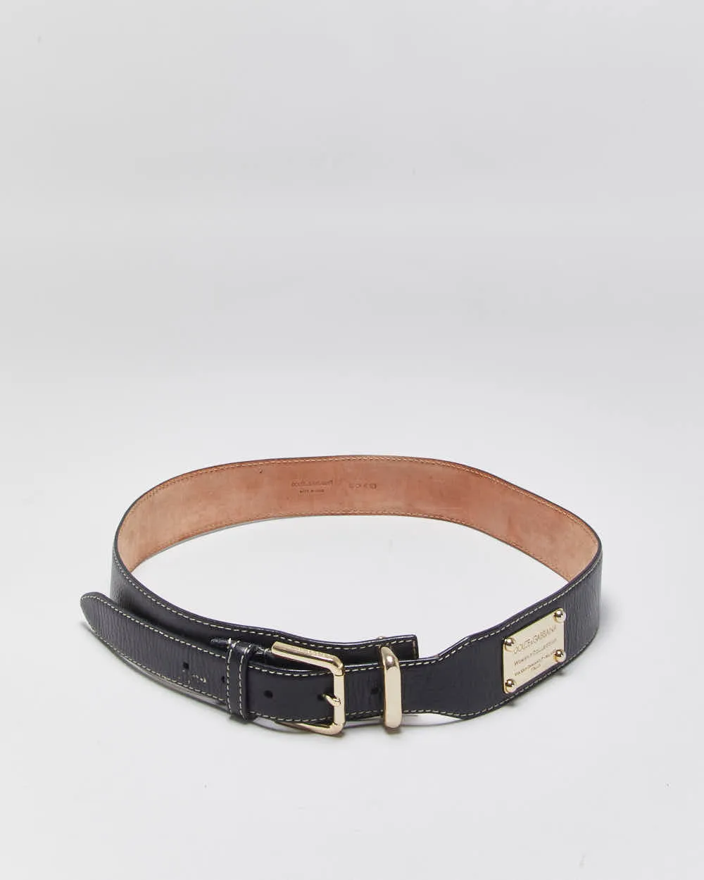Vintage Dolce & Gabbana Leather Belt - W31-W35 sold by Rokit product image thumbnail 2