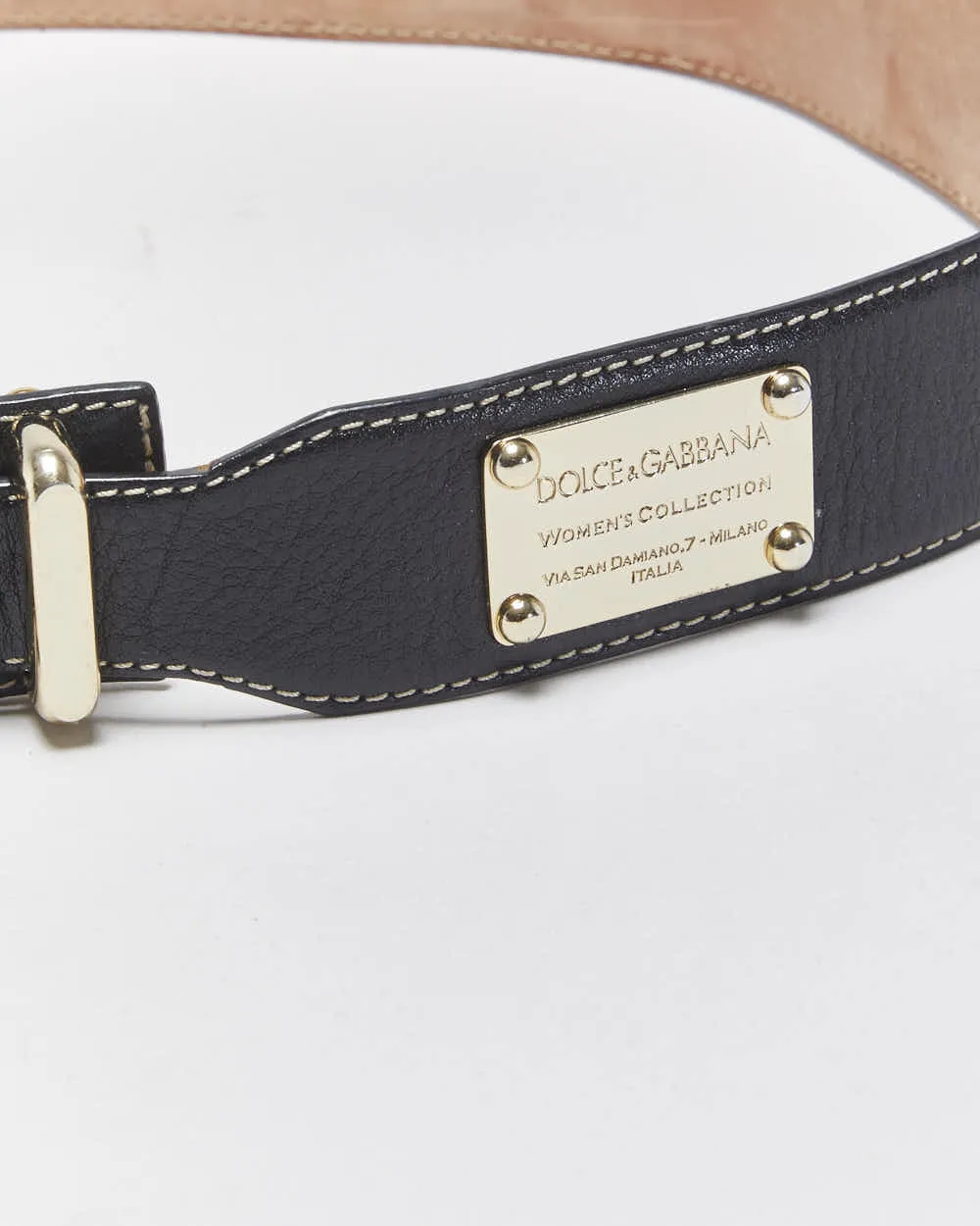 Vintage Dolce & Gabbana Leather Belt - W31-W35 sold by Rokit product image thumbnail 4