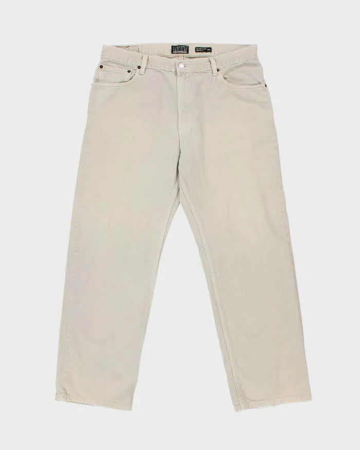 Vintage Y2K 00s Levi's 559 Khaki Relaxed Straight Fit Denim Jeans - W36 L30 sold by Rokit