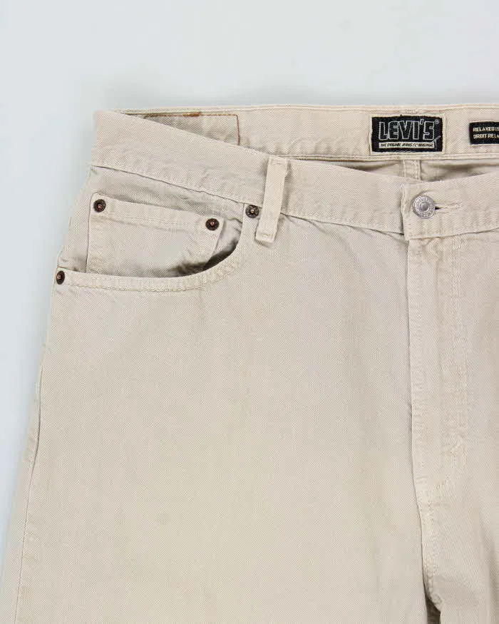 Vintage Y2K 00s Levi's 559 Khaki Relaxed Straight Fit Denim Jeans - W36 L30 sold by Rokit product image thumbnail 3