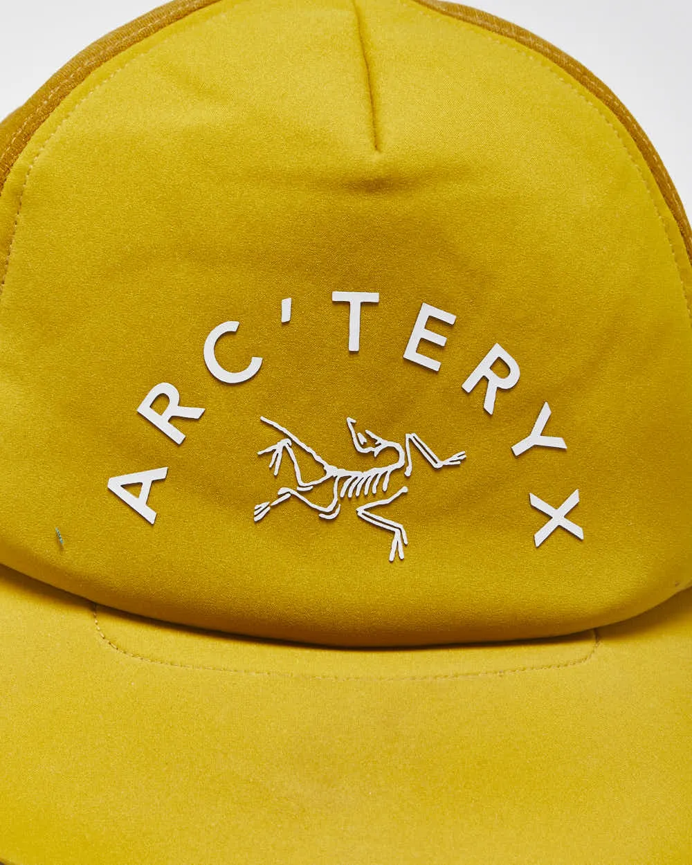 Vintage Arc'teryx Mustard Soft Shell Arc'Word Bird Trucker Cap - OS sold by Rokit product image thumbnail 3