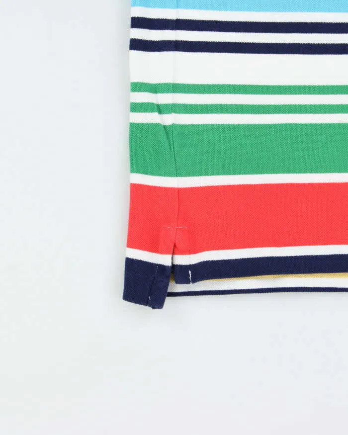 Vintage Polo Ralph Lauren Multicoloured Striped Classic Fit Short Sleeve Polo Shirt - XXL sold by Rokit product image thumbnail 4