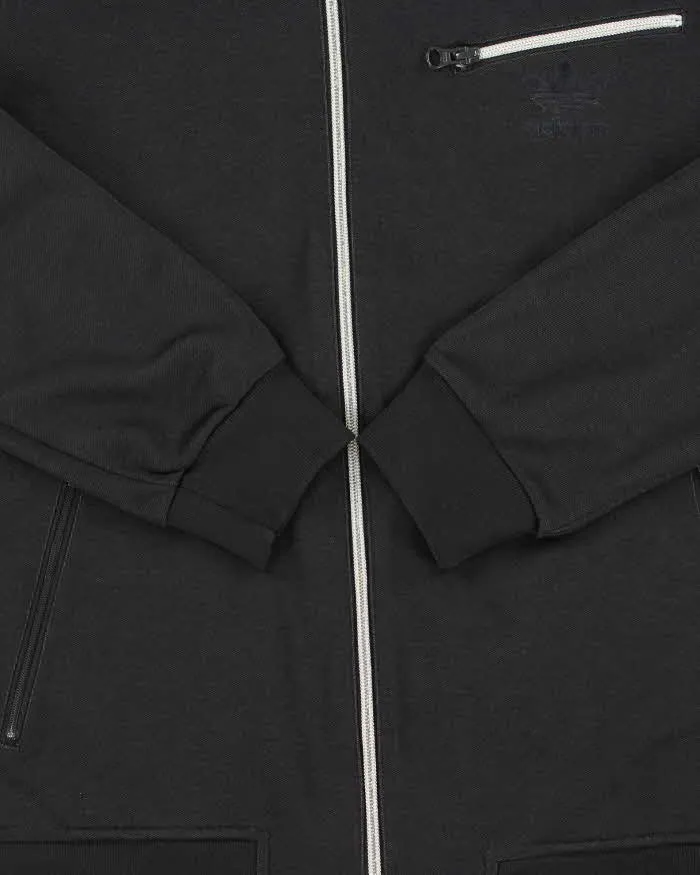 Vintage Y2K 00s Adidas Originals Satin 3-Stripe Asymmetrical Cafe Racer Track Jacket - M sold by Rokit product image thumbnail 4