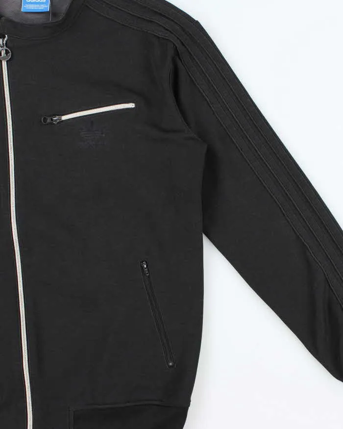 Vintage Y2K 00s Adidas Originals Satin 3-Stripe Asymmetrical Cafe Racer Track Jacket - M sold by Rokit product image thumbnail 3