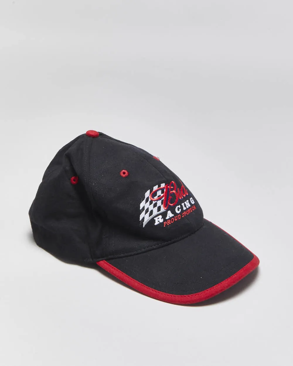 Vintage Y2K 00s Budweiser Racing Canvas Velcro Baseball Cap - OS sold by Rokit