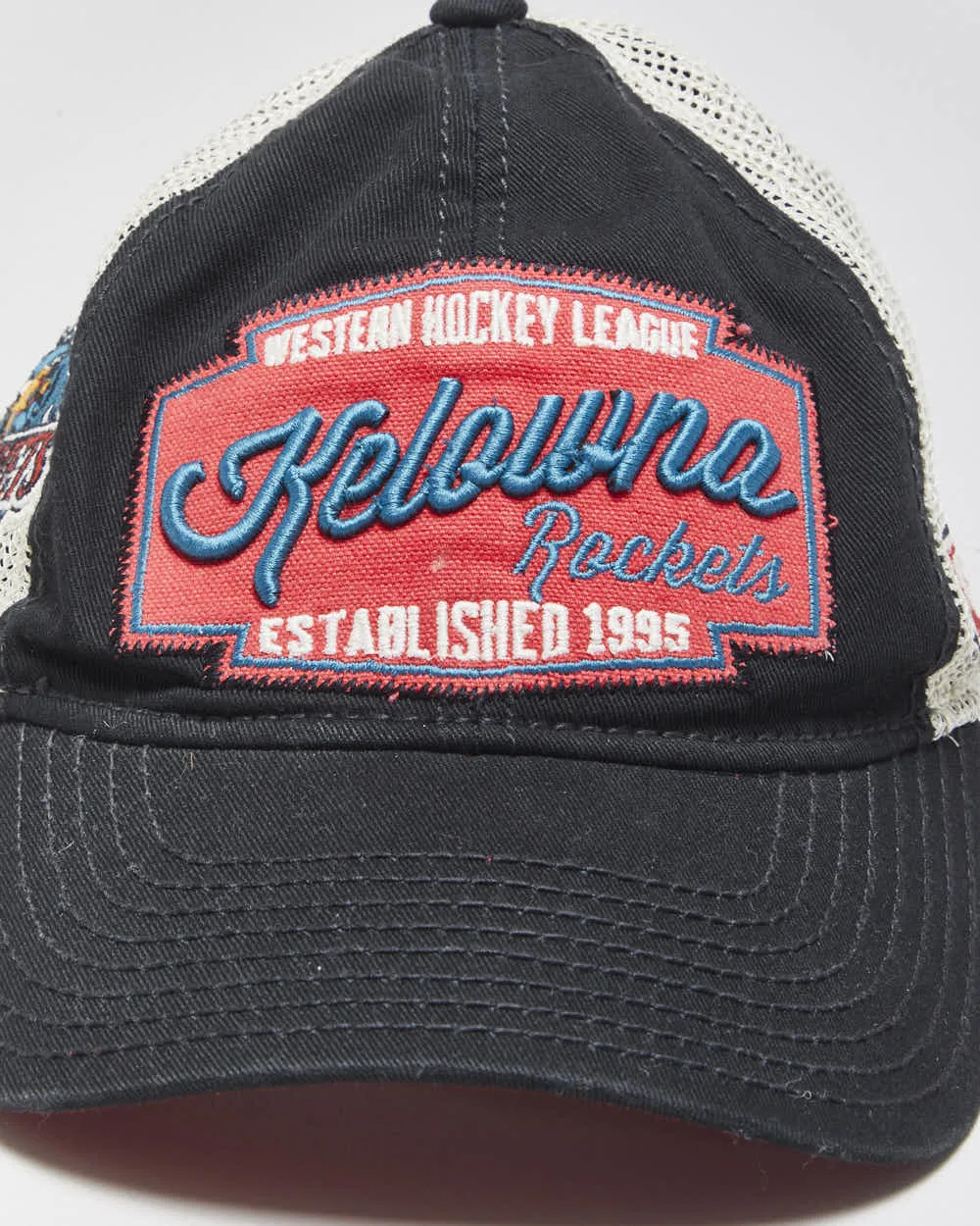 Vintage CCM Kelowna Rockets WHL Canvas Trucker Hat - OS sold by Rokit product image thumbnail 3
